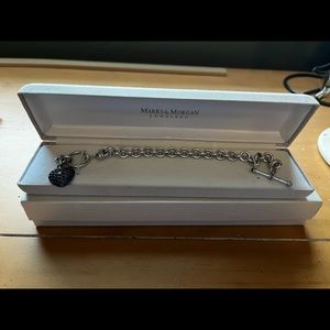 BNWOT blue sapphire toggle bracelet